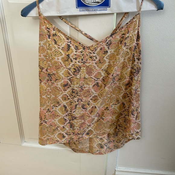 Anthropologie Tops - Pink sleeveless racerback blouse